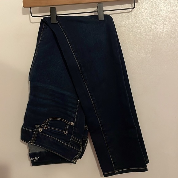 American Eagle Dark Wash Skinny Jeans 4 Short - Picture 8 of 11